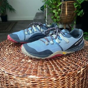 Merrell Womens Trail Glove 6 J067248 Blue Hiking Shoes size 9